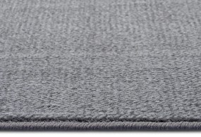 Dywan nowoczesny Basic jasny szary chodnik 80 cm x 250 cm