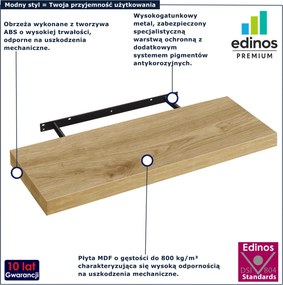 Samowisząca półka 60 cm dąb artisan C6-N74