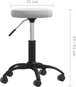 Popielaty obrotowy fotel biurowy D3-K81