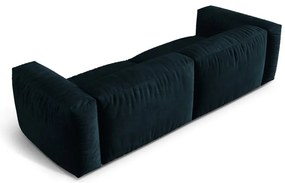 Ciemnoniebieska aksamitna sofa modułowa 240 cm Martina – Micadoni