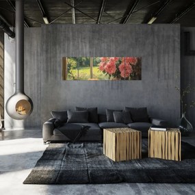 Obraz - Kot na oknie (170x50 cm)