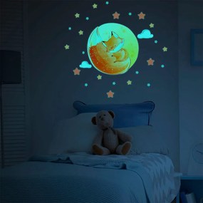 Naklejka dziecięca na ścianę 30x30 cm Dreamy Fox – Ambiance