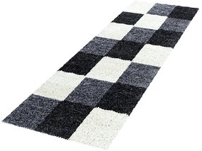 Czarno-biały chodnik 80x250 cm Life – Ayyildiz Carpets