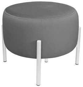 Pufa OLA LOFT ławka podnóżek metal biała BL14