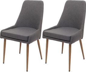 Krzesło do jadalni MCW-O27 (zestaw 2 sztuk),  ciemnoszary
