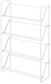 Biały metalowy regał na buty Frame – YAMAZAKI