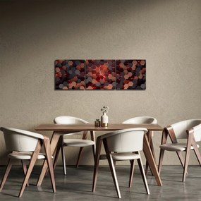 Obraz - Futurystyczna abstrakcja (z zegarem) (90x30 cm)