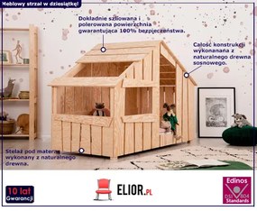 Łóżko dziecięce domek - Rusti 3X