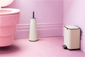 Beżowy stalowy kosz na śmieci z pedałem 4 l Bo – Brabantia