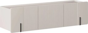 Szafka RTV Malmi 150 cm wisząca - kaszmir / czarny