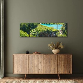 Obraz - Wodospady (170x50 cm)