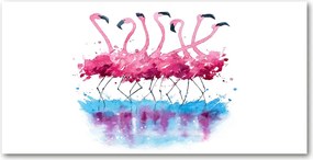 Obraz zdjęcie na ścianę akryl Flamingi