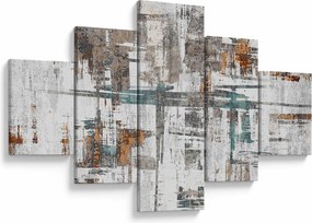 Obraz - Abstrakcyjne pociągnięcia (125x70 cm)