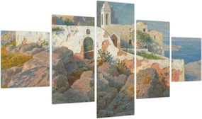 Obraz - William Stanley Haseltine, Santa Maria a Cetrella, Anacapri, reprodukcje (125x70 cm)