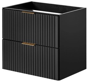 Szafka podumywalkowa czarna mat 60 x 46 cm ASTROS Black