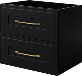 Szafka podumywalkowa w stylu klasycznym, czarna, 60 x 57 x 46 cm