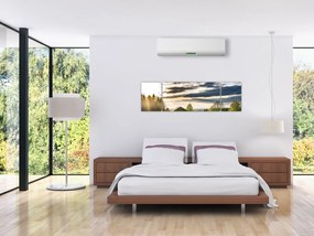 Obraz domku leśnego (170x50 cm)