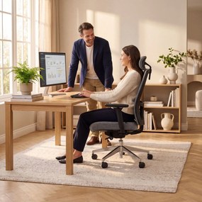 Fotel biurowy ergonomiczny ciemnoszary VECTOR