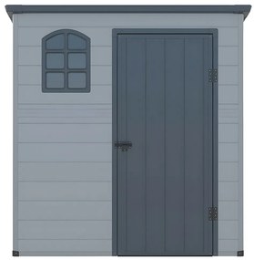 Wiata ogrodowa NERIO z żywicy w kolorze szarym antracytowym – 2,12 m²