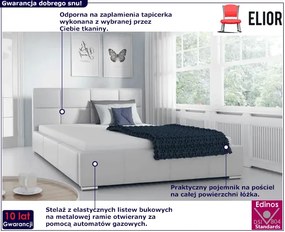 Łóżko tapicerowane Caner 180x200 - 44 kolory