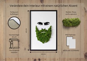 Obraz z mchem Hipster z brodą