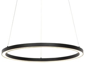 Inteligentna lampa wisząca czarna 60 cm w komplecie z LED i RGBW - GirelloDesignerski Oswietlenie wewnetrzne