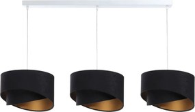 Biało-czarna nowoczesna lampa wisząca nad stół - 4X S500 T2-D45