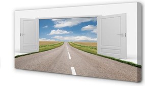 Obraz na płótnie Surrealistyczna Droga do Drzwi