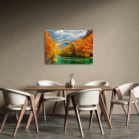 Obraz na szkle - Most Konitsa (70x50 cm)