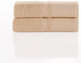 4Home Ręcznik bawełniany Deluxe beżowy, 50 x 100 cm, zestaw 2 szt., 50 x 100 cm