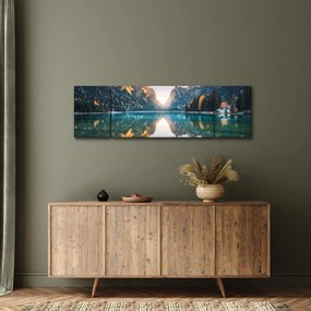 Obraz - Górskie jezioro (170x50 cm)