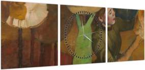 Obraz - Edgar Degas, The Millinery Shop, reprodukcje (z zegarem) (90x30 cm)