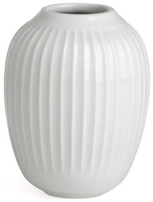 Biały kamionkowy wazon Kähler Design Hammershoi, wys. 10 cm