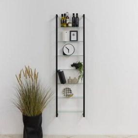 Czarna metalowa półka 46 cm Cubic – Spinder Design