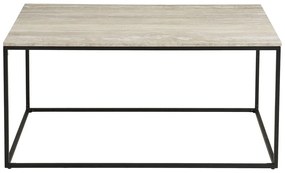 Czarny/beżowy stolik w dekorze kamienia 60x90 cm Vita – House Nordic