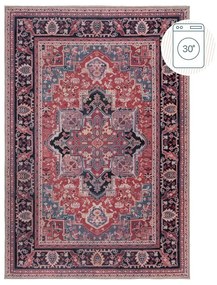 Bordowy dywan z mieszanki włókien z recyklingu odpowiedni do prania 120x170 cm Windsor – Flair Rugs