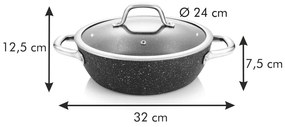 Patelnia z pokrywką ø 24 cm President – Tescoma