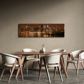 Obraz miasta nocą (170x50 cm)