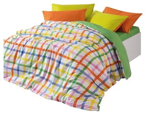 Pościel dwuosobowa z bawełny renforcé z prześcieradłem/4-częściowa 200x220 cm Hype – Mijolnir