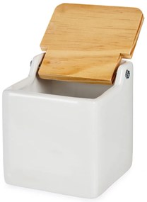 Pojemnik na sól z pokrywką bambusową