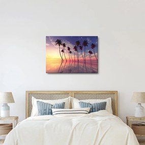 Obraz palm wznoszących się nad powierzchnią (70x50 cm)