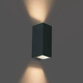 Nowoczesny kinkiet ciemnozielony 2-punktowy GU10 70mm IP54 - Baleno