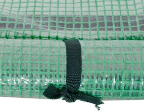 Outsunny Szklarnia, szklarnia z drzwiami, inspekt, dom dla roślin, hodowla roślin, Stal, Tworzywo sztuczne, 200 x 100 x 80 cm, Zielona