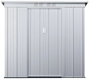 Szopa ogrodowa ze stali galwanizowanej w kolorze szarym ACAMAR - 2.32m²