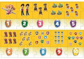 Trefl Puzzle edukacyjne Liczby Paw Patrol , 20elementów
