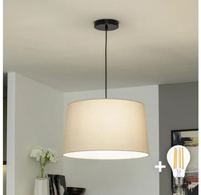 Brilagi - LED Żyrandol na lince CERIA 1xE27/40W/230V śr. 45 cm beżowy
