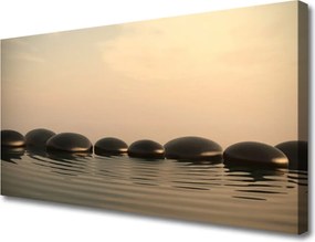 Obraz canvas Refleksy Wody na Kamieniach