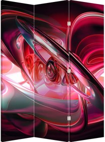 Parawan - Czerwone fraktale (126x170 cm)