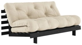 Beżowa rozkładana sofa 160 cm Roots Black Night – Karup Design