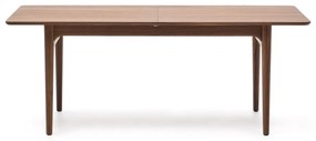 Rozkładany stół z dodatkowym blatem w dekorze orzecha 100x200 cm Elan – Kave Home